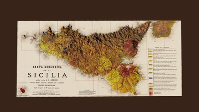 historical carta geologica della sicilia - 3d model earioti ninconanco 3b54485 3d print model - Mito3D