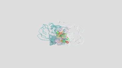 le vih-1 de la protéase - modèle 3d gibbsj 9a2de4d protéase, enzyme clive les protéines virales nécessaires cycle vie du vih dimère actif site trouvée entre sous-unités traitements cible à l'aide saquinavir sqv inhibiteur contenant mainchain amides carbonyle atomes d'oxygène compétitifs se lie au empêche clivage des polyprotéines prévention maturation virus 3d print model - Mito3D
