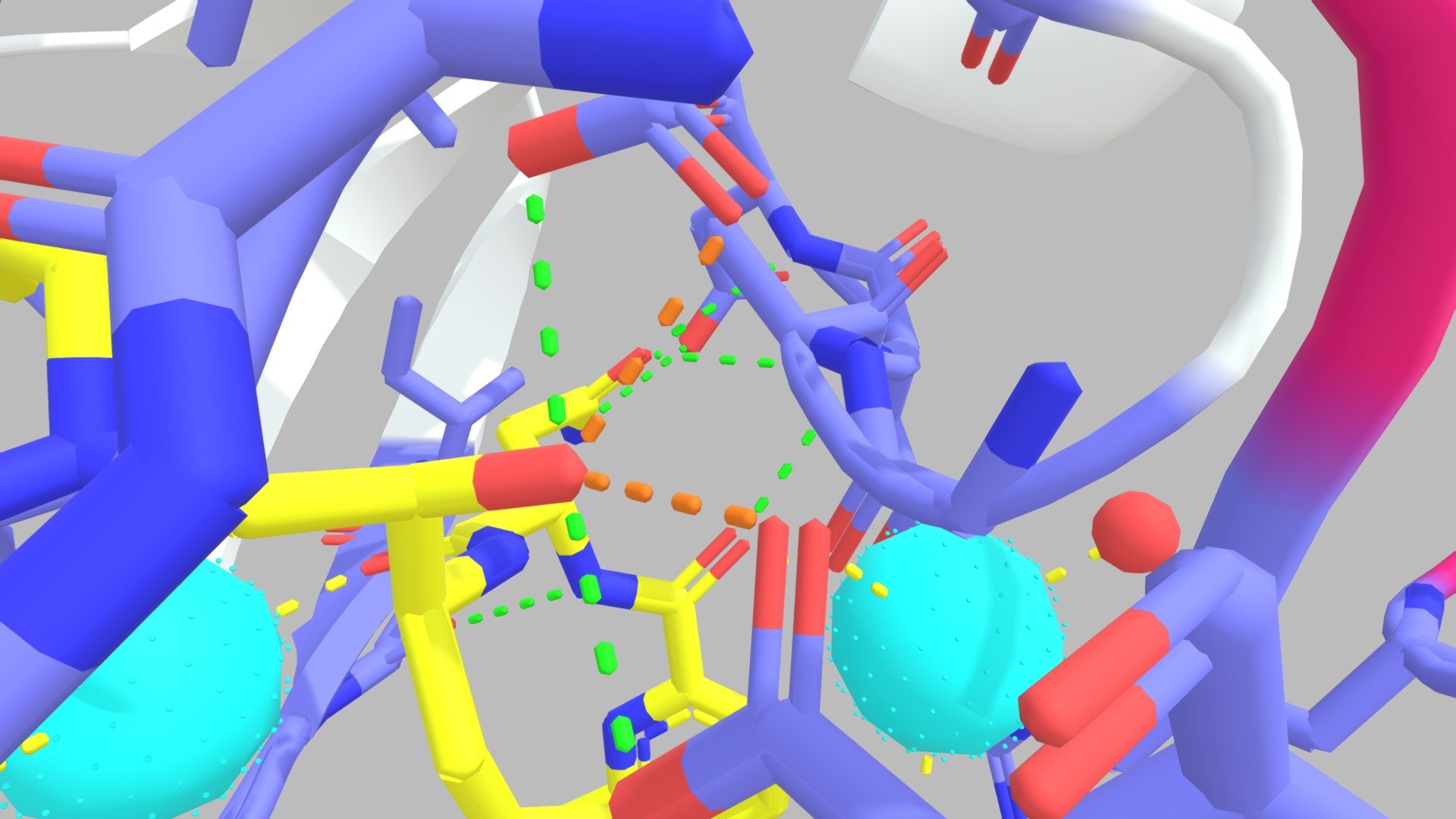 proteasi dell'hiv-1 sqv - modello 3d thaliaheiwari 9750d4d thalia heiwari biol244 interazioni biomolecolari incarico 3D print model - Mito3D