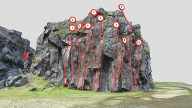 hnappavellir - gimluklettur buy royalty free 3d model jonnigs 1110ad1 one sectors furthest away campsite here you can find routes 6c 511a side all way up 8a+ 513c more info https wwwklifuris crag main part little under 30m 9 project over 3d print model - Mito3D