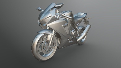 honda cbr 1000rr Lama Fuoco pronto Stampa stl acquistare royalty gratuito 3d modello sim3d simulato bicicletta stampa hotwheels motore moto sla motociclo 1000 superbike 3d print model - Mito3D