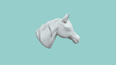 horse head study - download free 3d model catsalinas cd79a45 3d print model - Mito3D