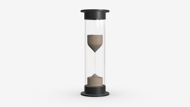 hourglass egg timer small - buy royalty free 3d model hq3dmod aivisastics a378af5 3d print model - Mito3D