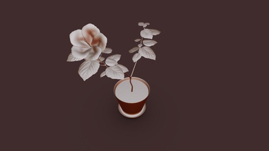 houseplant hibiscus - download free 3d model applepie911 51d0aa7 3d print model - Mito3D