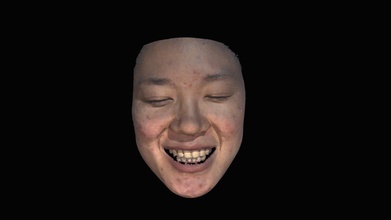 human face - download free 3d model thunk3dscanner fb18102 3d print model - Mito3D