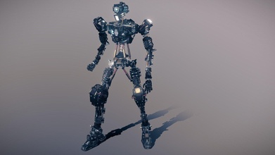 humanoide robot cuadro 3d modelo amigo tman2125 671713f 3d print model - Mito3D