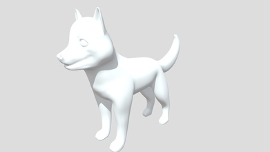 husky - 3d model dandalandan 2a11d89 accordance cgcookie&rsquo s bootcamp tutorial excercise 3d print model - Mito3D