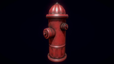 hydrant - low poly game ready 3d model 11it 42253b3 3d print model - Mito3D