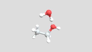 hidrógeno enlace etanol agua molécula descargar gratis 3d modelo personas justusmutanen 12b3393 3d print model - Mito3D