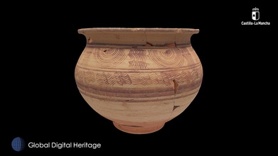 ibero-roman urn castilla-la mancha spain - download free 3d model global digital heritage globaldigitalheritage ab526d6 3d print model - Mito3D