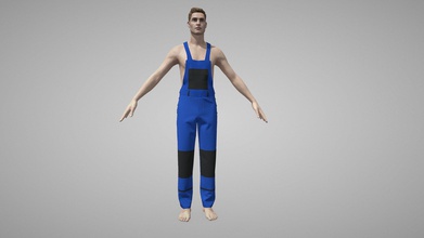 ijonis vêtements de travail & pantalon - modèle 3d konfigear fcca483 hommes style&rsquo s pantalons 3d print model - Mito3D