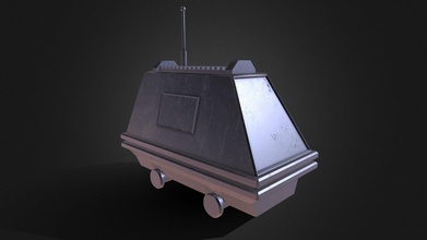 imperial mse mouse droid - download free 3d model nb nial2001 98c128f famous star wars usually found hangars death modelled maya 3d print model - Mito3D