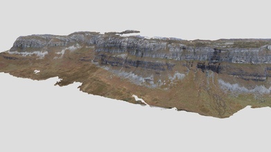 inchnadamph cliffs - experimental 3d model arthompson a5487fa 3d print model - Mito3D