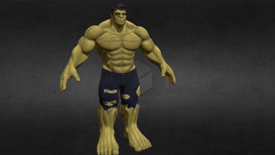 incredible hulk - 3d model adithya1400 42bfd5f fan art marvel&rsquo s created zbrush game 3d print model - Mito3D