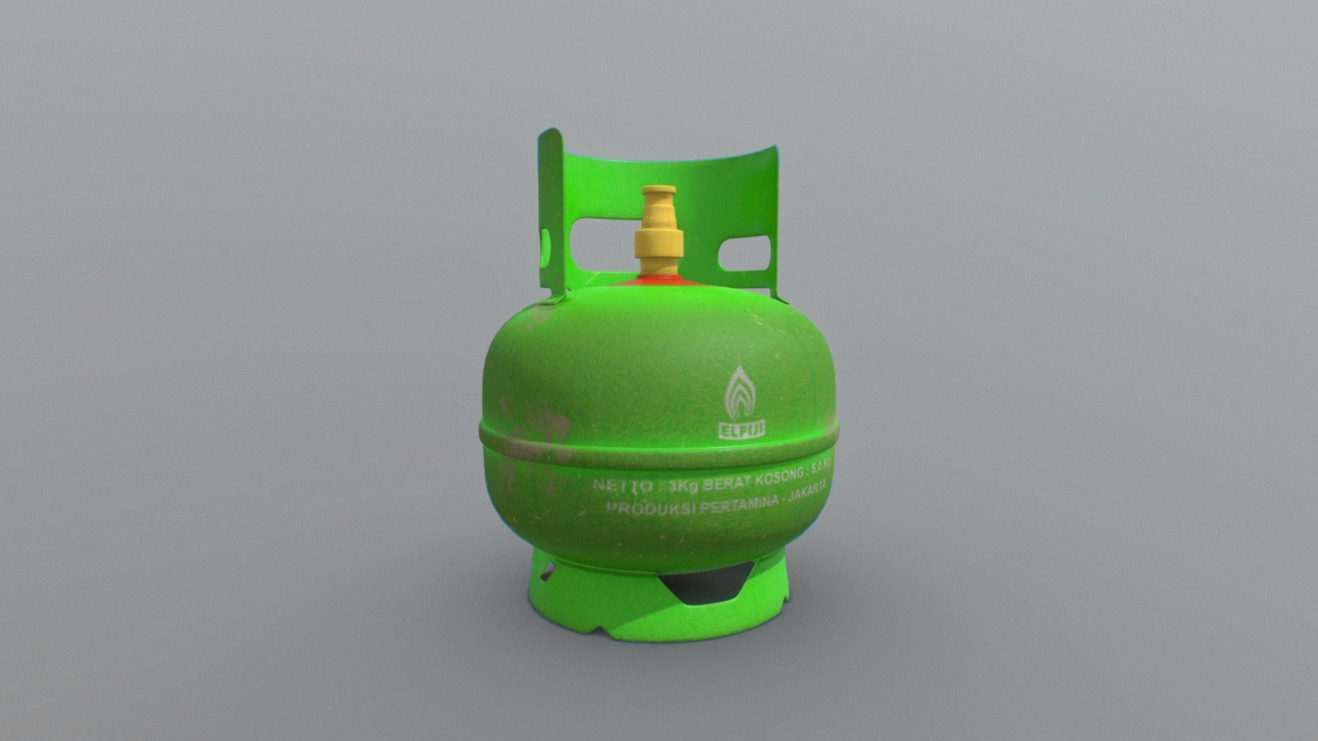 indonesian lpg cooking gas cylinders 3 - buy royalty free 3d model robertrestupambudi a912a14 3D print model - Mito3D