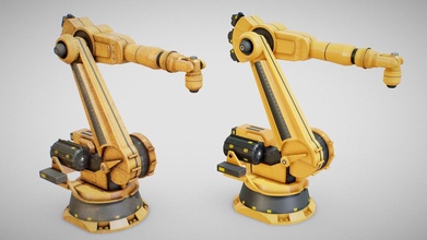 industrial robot arm 01 clean dirty - buy royalty free 3d model fabio orsi fabioorsi 5ad153f 3d print model - Mito3D