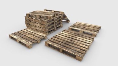 industrial wooden pallet 4 - buy royalty free 3d model 32cm 8b49692 pallets based real ones 3 included 1200x1200 1200x1000 1200x800 cm comes 1 set pbr 4096p textures including albedo normal roughness metalness ao suitable factories hangars warehouses construction sites trucks etc realistic scale total verts 600 polys 1100 pallet1 270verts pallet2 160verts pallet3 3d print model - Mito3D
