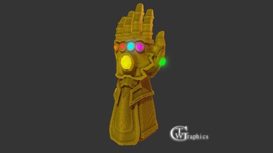 infinity cublet gauntlet - download free 3d model trevorwgraphics 3ab7fee 3d print model - Mito3D
