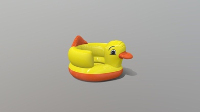 inflatable duck - 3d model prase fcd20a5 3d print model - Mito3D