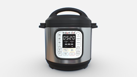 instant pot duo 6 qt - pressure cooker buy royalty free 3d model mozzarellaarc rice kitchen 3d print model - Mito3D