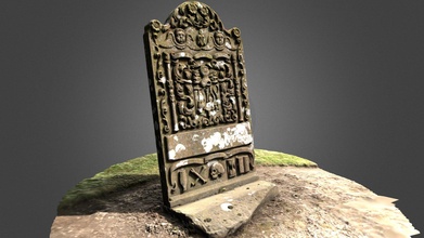 inverarity gravestone 1772 - download free 3d model douglas ledingham douglasledingham 2203efd 3d print model - Mito3D