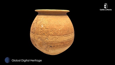 iron age pottery castilla la mancha spain - download free 3d model global digital heritage globaldigitalheritage fe16486 3d print model - Mito3D