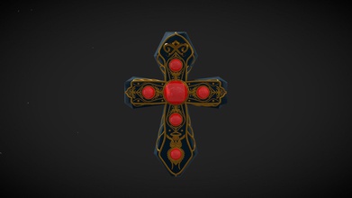 cruz de ferro - modelo 3d sirkitree eeaaccd gótico modelado gravidade esboço vr 3d print model - Mito3D