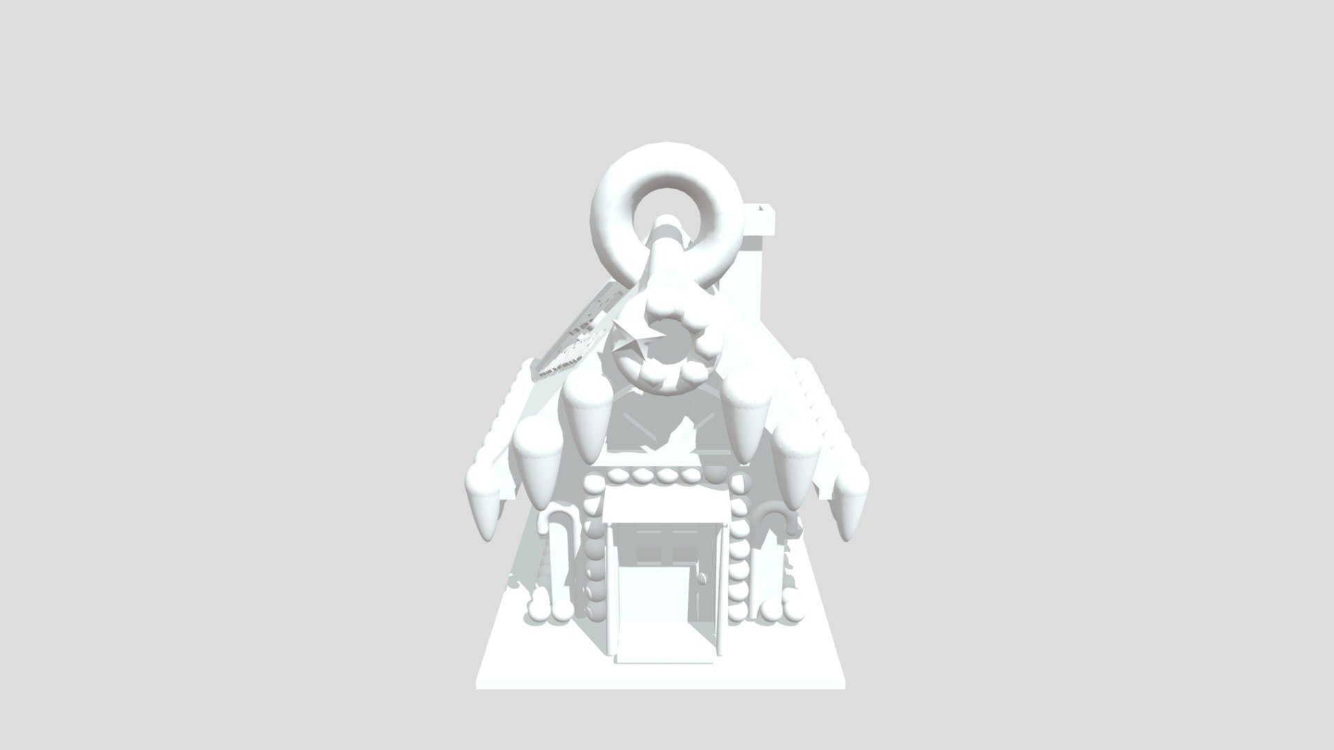 isaac - gingerbread house ornament 3d model ohisaac 24d2063 3D print model - Mito3D