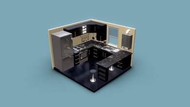 isometrico detallado cocina 3d modelo alcano zar alcangozar 84e478a 3d print model - Mito3D