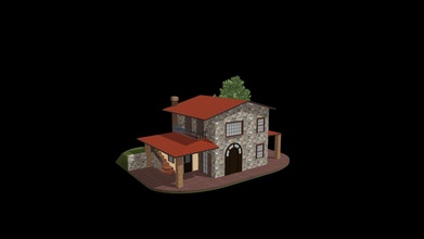 italian rural cottage - 3d model dimodicart dimoduk 2068027 3d print model - Mito3D