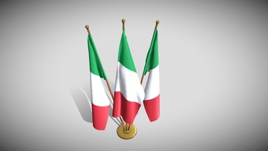 Italia bandera paquete comprar realeza gratis 3d modelo dragosburian f004688 3d print model - Mito3D