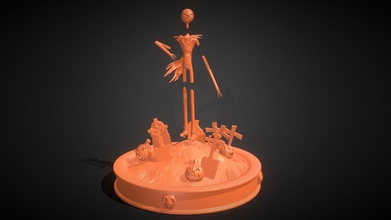 Jack skellington scultura acquistare royalty gratuito 3d modello paburoviii 822eafe 3d print model - Mito3D