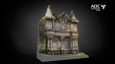 james lumsden airdrie tombstone c1890 - 3d model aoc archaeology group aocarchaeology dc2d69f 3d print model - Mito3D
