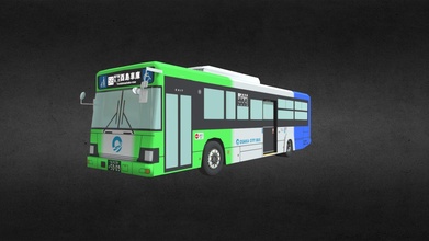 japonês ônibus Osaka cidade baixar livre 3d modelo vrc iw c42e1d5 3d print model - Mito3D