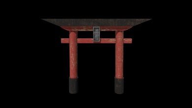 giapponese periodo edo oggetti scena torii cancello acquistare royalty gratuito 3d modello handrews3d 7d3e5d2 3d print model - Mito3D
