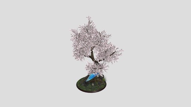 japanese tree umbrella scene - 3d model fapchan 0c79eeb 3d print model - Mito3D