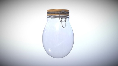 jar - hermetic glass container buy royalty free 3d model edjan edfdc27 3d print model - Mito3D