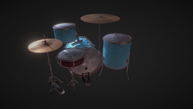 jazz tambor kit 3d modelo paulalexanderavgeris 1951397 3d print model - Mito3D