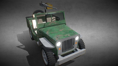 jeep animated - explode destroy buy royalty free 3d model omegaredza 803cb8e mesh explosion animation just add fx make pop wheels gun parts seperate order them rotate so you can simulate movement mount back within your project full after sales support via hstudioza gmailcom 3d print model - Mito3D