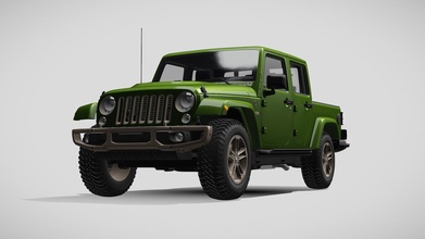 jeep gladiator 75th anniversary jk 2018 - buy royalty free 3d model creator d713dcb 3d print model - Mito3D