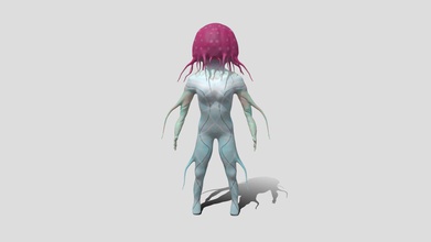 jellyfish woman - download free 3d model katarzynafilinska 74c71d8 3d print model - Mito3D
