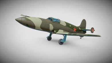 jet fighter bi-1 - buy royalty free 3d model aksdev 00a2873 3d print model - Mito3D