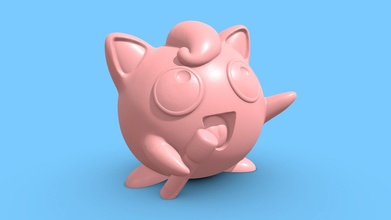 jigglypuff piggy bank - buy royalty free 3d model 3dimentional insectscorch pokemon 3d-print 3d-printing piggybank 3d-printing-model 3d print model - Mito3D