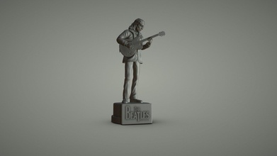 John Lennon 3d baskı satın almak telif Bedava model Ronnie yonk 063db98 stl müzik gitar şekil nostaljik minyatür süs obj Rock yıldızı 3dprinting heykel 3d print model - Mito3D