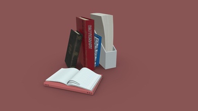 journals books game assets - buy royalty free 3d model me&my3d ieva lickiene 98bb95c 3d print model - Mito3D
