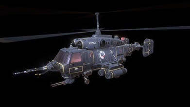 ka-29 modified attack helicopter - 3d model fearell 86474ad 3d print model - Mito3D