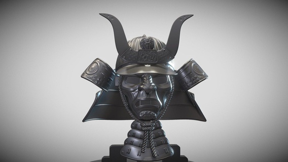 kabuto iii acquistare royalty gratuito 3d modello omassyx samurai japanese culture armor giapponese 3d print model - Mito3D