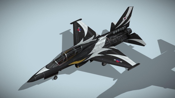 kai fa-50 golden eagle - buy royalty free 3d model netrunner pl airplane fighter interceptor t-50 trainer aircraft jet airforce korean supersonic vehicle lowpoly military ta-50 3d print model - Mito3D