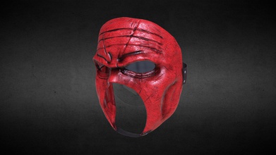 kane masque - modèle 3d mike polyakovich mikepunisher 8d5c616 catcheur kane&rsquo s mask qui a créé comme ma première expérience de zbrush après les cours 3d print model - Mito3D