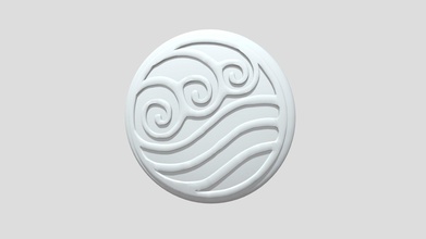 katara water tribe necklace pendant - download free 3d model abwramos c1551e1 3d print model - Mito3D